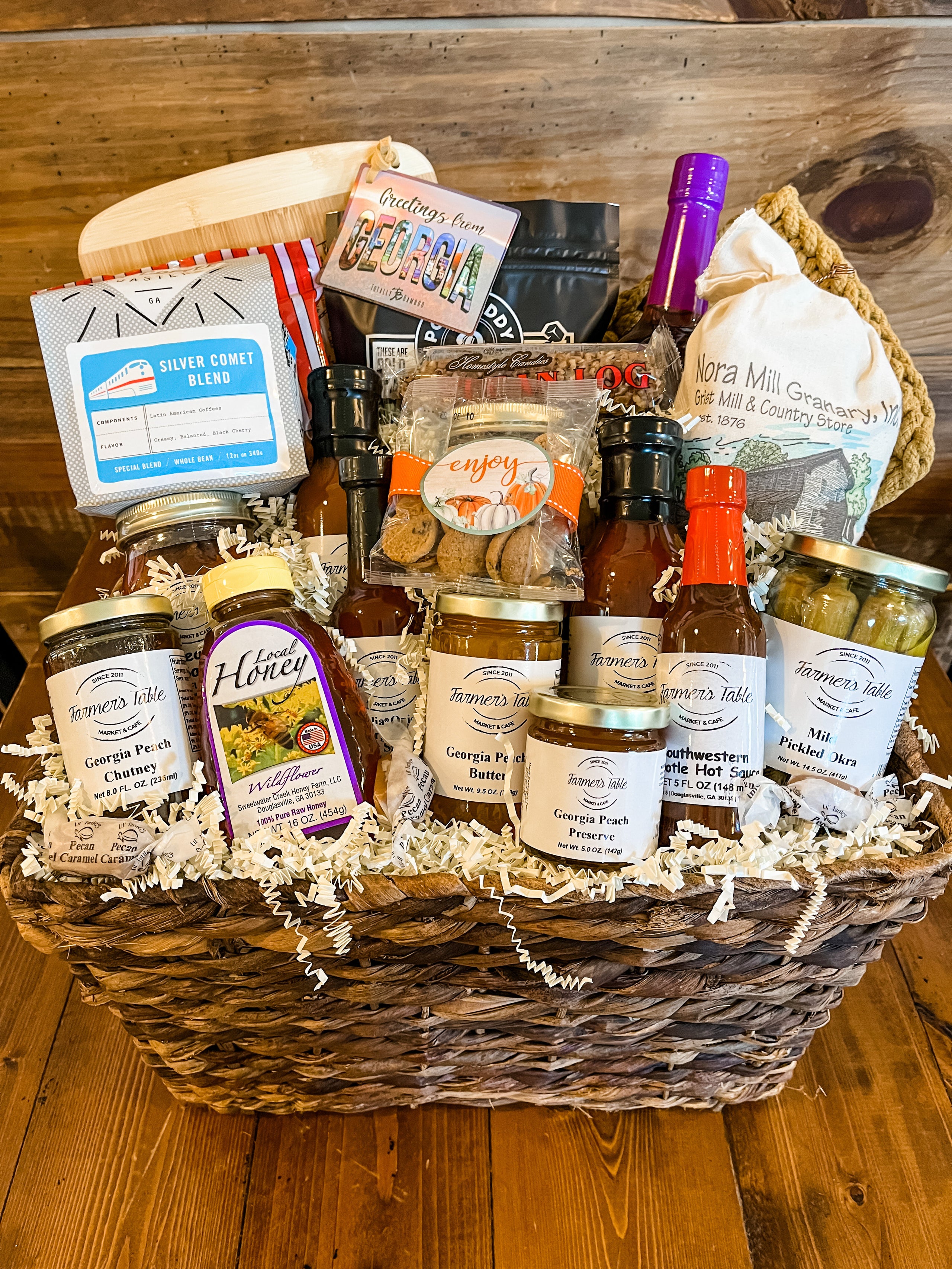 Peach Gift Basket Farmer's Table